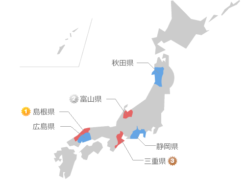 日本地図から見る浮気率ランキング